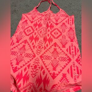 Victoria's Secret Pink Sleeveless Top with Patterns